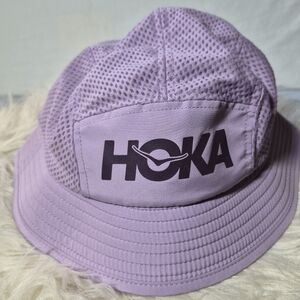 Hoka Lavender Mesh-Panel Bucket Hat